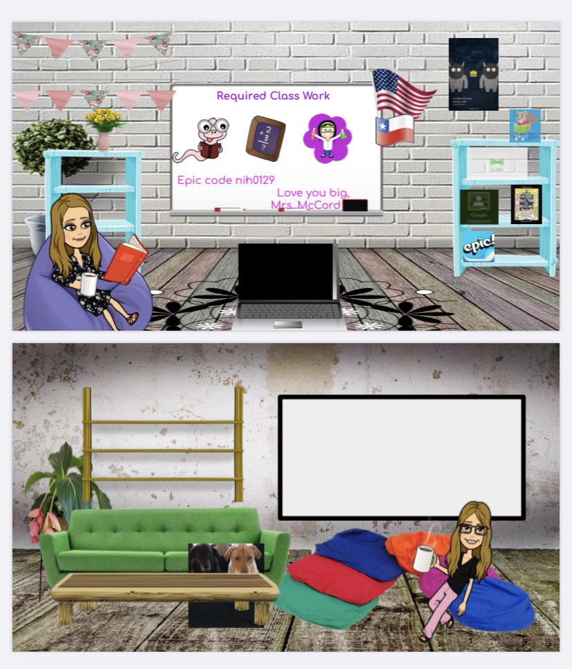 britt_mccord's tweet photo. Rolled out my bitmoji virtual classroom. Better late than never.  #teachergonnateach #2020cannotgetus #teacherstrong https://t.co/9f5HjF9D18