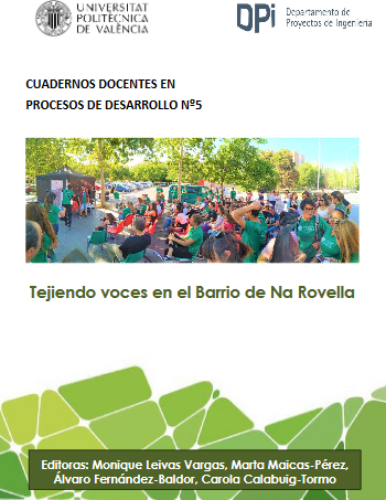 AprendizAccion's tweet photo. Compartimos el Cuaderno docente en procesos de desarrollo “Tejiendo voces en el barrio Na Rovella” que recoge el proceso de Aprendizaje en Acción del pasado curso, facilitado por alumnado del máster junto con actores del barrio de Na Rovella en València.
👉https://t.co/rJNV7nKJz0 https://t.co/Ncasd1MPlr