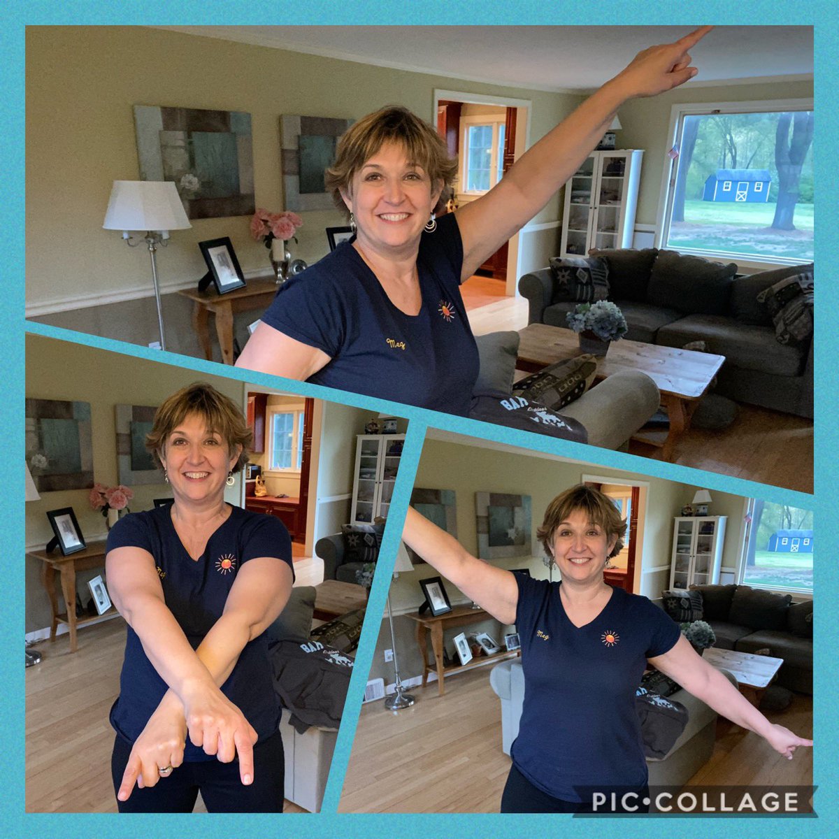 SQLShine's tweet photo. 5/17 to 5/23 SQL is having a Social Distancing Bike, Walk or Move Your Way Week! The possibilities are endless! Check out Mrs. Evans moving “her way” at home! What are you doing to get up and move? https://t.co/I9d6Yifaxf