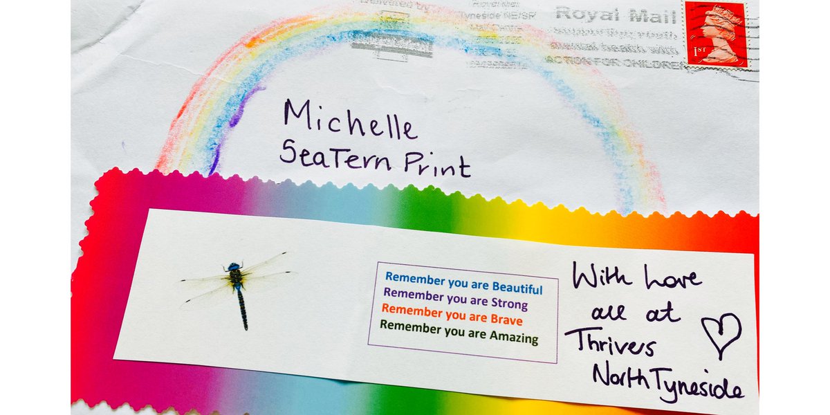 seaternprint's tweet photo. Really touched to receive this lovely, uplifting message through the post ❤️💜💙💛 Thanks to the wonderful Thrivers, thinking of you all 😘#StayConnected #staystrong #creativityhelps @LinskillCentre https://t.co/kbcQJ0DHSd