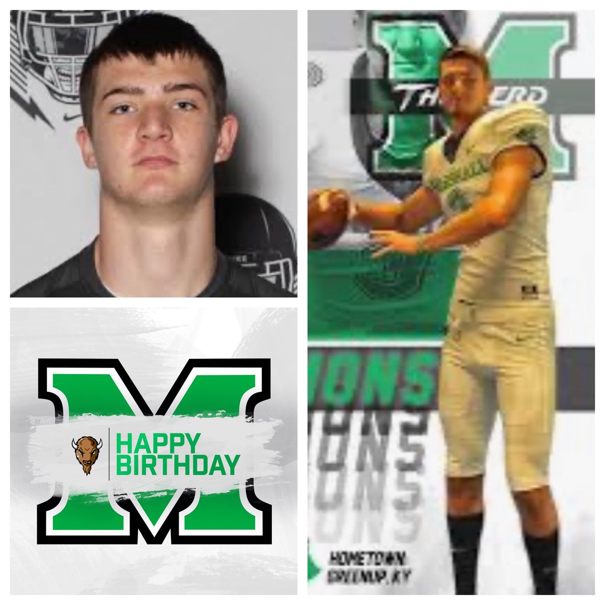 Happy Birthday to <a href="/HerdFB/">Marshall Football</a> QB <a href="/eli_sammons/">Eli Sammons</a>!!  Hoping you have a great day Eli!!

#OneHerd
#HerdFamily
#YourBestYou
