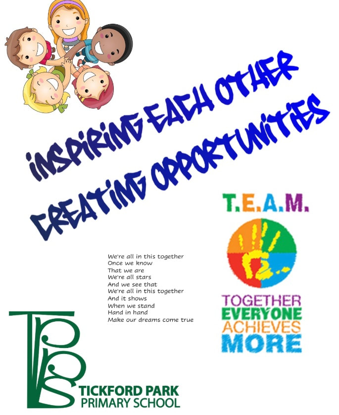 TickfordPark's tweet photo. Some brilliant artwork to showcase our school's motto of 'Inspiring Each Other, Creating Opportunities'! Well done, Year 3. #TP4PSHE #TP4art #TP4Year3 https://t.co/VtSnVq4bZX