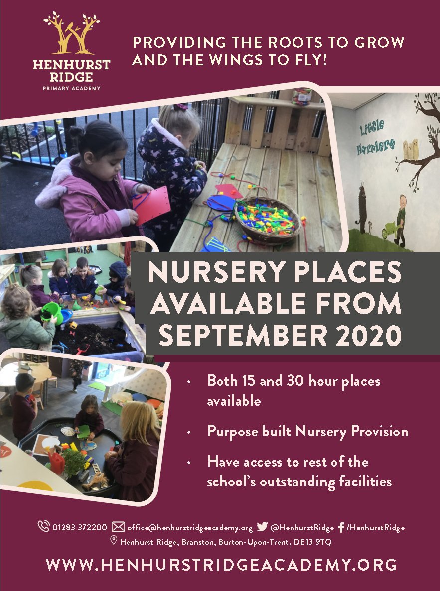 HenhurstRidge's tweet photo. Looking for a Nursery place for your 3 year old? Look no further! Little Harriers could be the answer. Get in touch. https://t.co/NoJq6JwTzR
