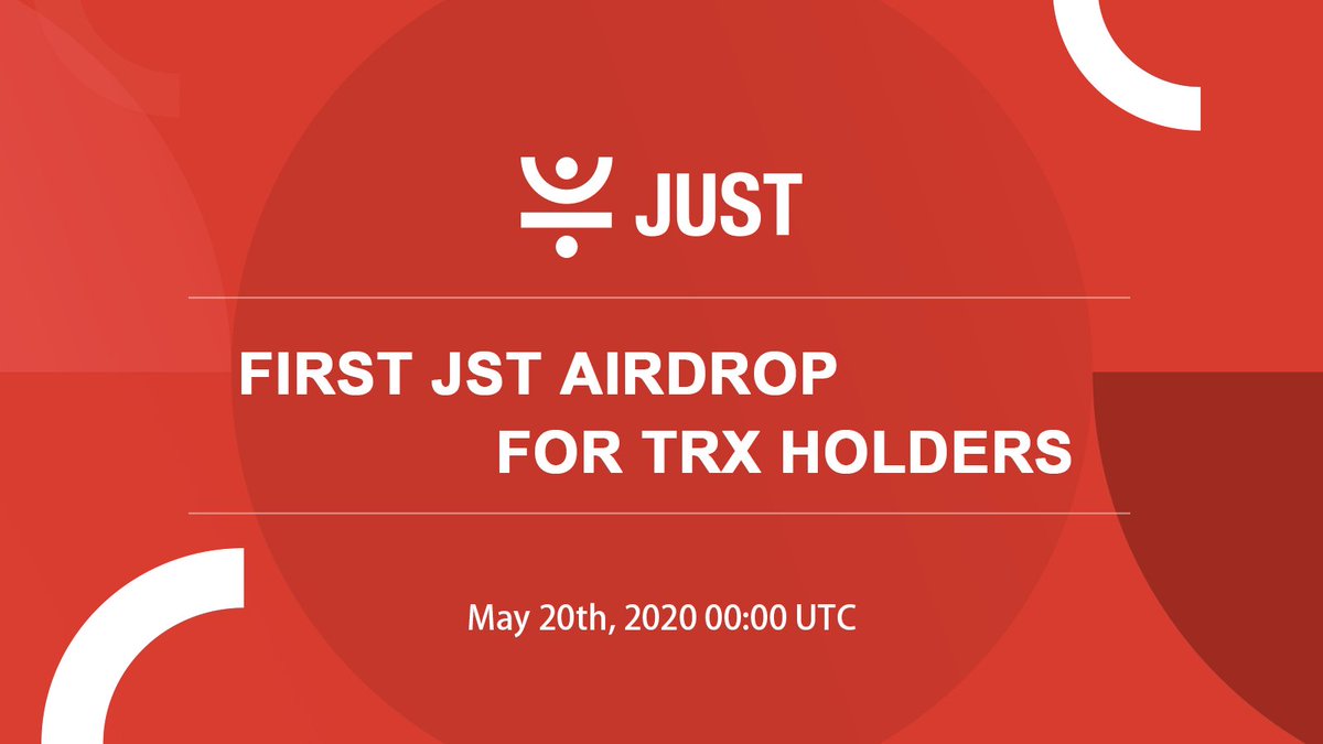 DeFi_JUST's tweet photo. 🚀Countdown!⏲️

Only 1 day until the 1st ever #JST airdrop snapshot.💰

Make sure to hold at least 100 #TRX at the time of the snapshot in order to be eligible.

Save this time and date👉May 20, 00:00 UTC https://t.co/CkyNmID9OL
