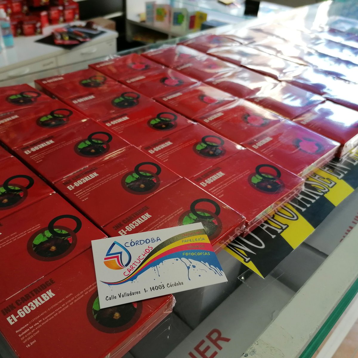 cordobacartucho's tweet photo. ‼️ ATENCIÓN‼️

Tras varios meses sin stock acabamos de recibir los cartuchos compatibles del 603Xl  de todos colores ◼️💛💜💙para vuestras impresoras Epson 🖨️

#CórdobaCartuchos #Tóners #Cartuchos #Compatibles #Originales #Recargas #Consumibles #Papelería #Fotocopias https://t.co/X8Bl6grN3A