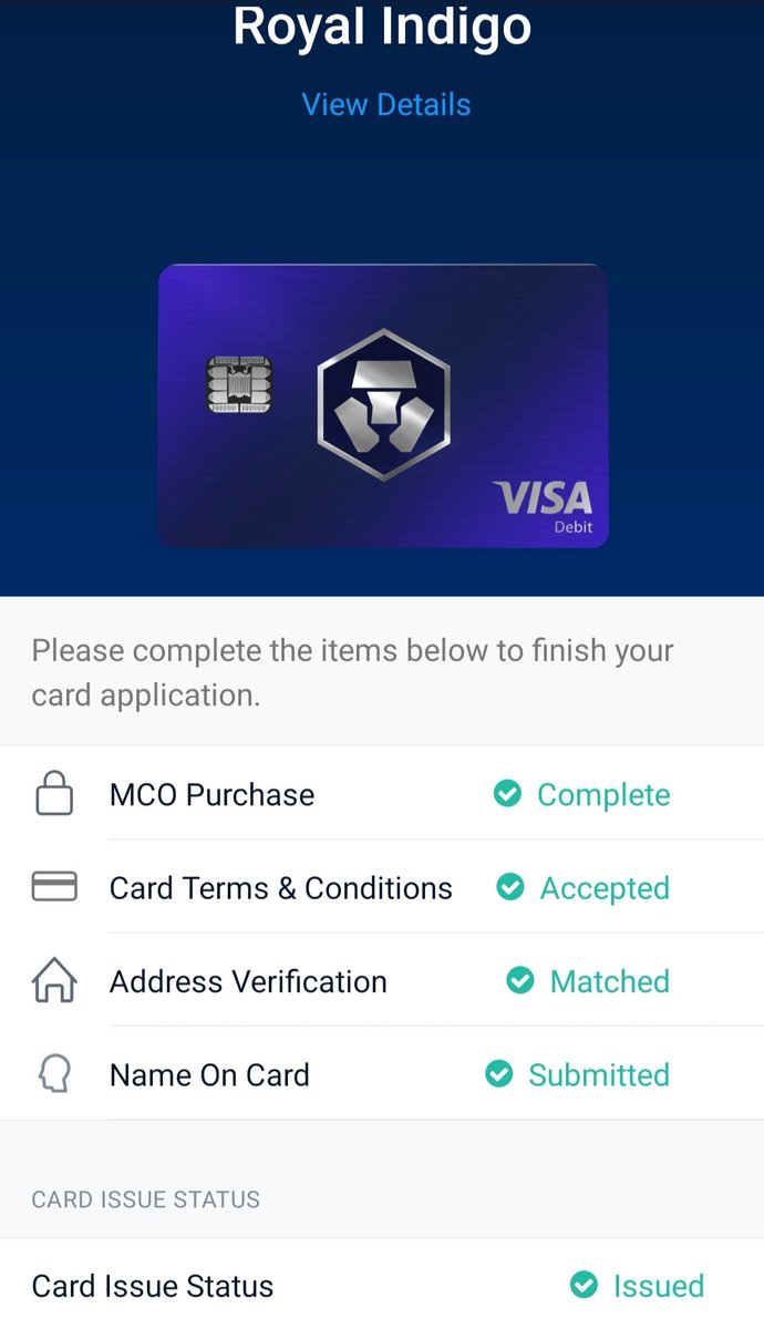 DLorvao's tweet photo. @cryptocom Royal Indigo issued from Portugal! 🇵🇹 https://t.co/som3196oyB