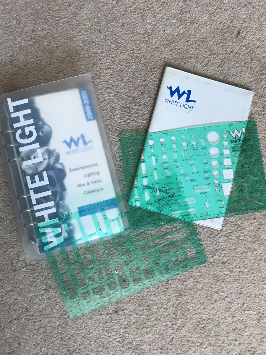 Found these in this mornings tidy out ... definitely won’t be going in the bin. <a href="/whitelightltd/">White Light</a> #lightingdesigntools #oldschoolLD #20yearsago