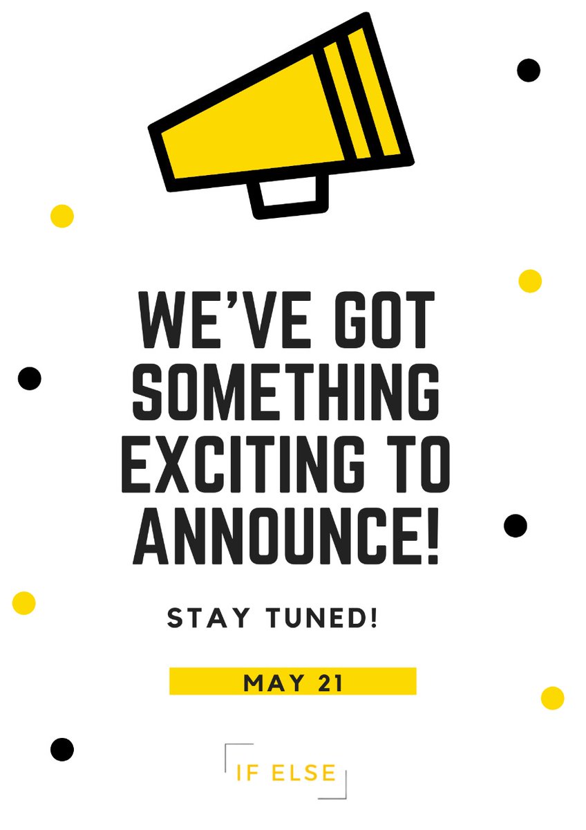 IfelseD's tweet photo. Following the routine has become boring for all of us!
Let's do something exciting and interesting together and win some amazing prizes.
Stay tuned!
We have a very exciting announcement coming 
#comingsoon #contest #digitalmarketing #webdevelopment #covid_19 #Staytuned @IfelseD https://t.co/zovu0ZqtDk