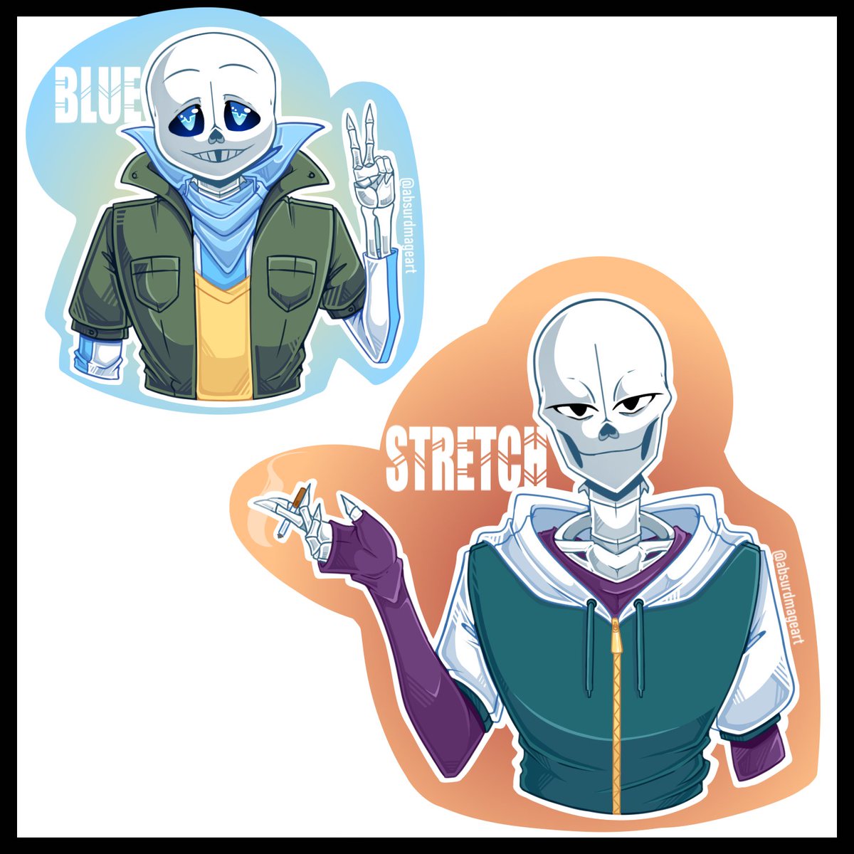 Absurdmage Art Another 1 Year Redraw Undertale Undertaleau Underswap Sans Papyrus Art Myart Digitalart Fanart