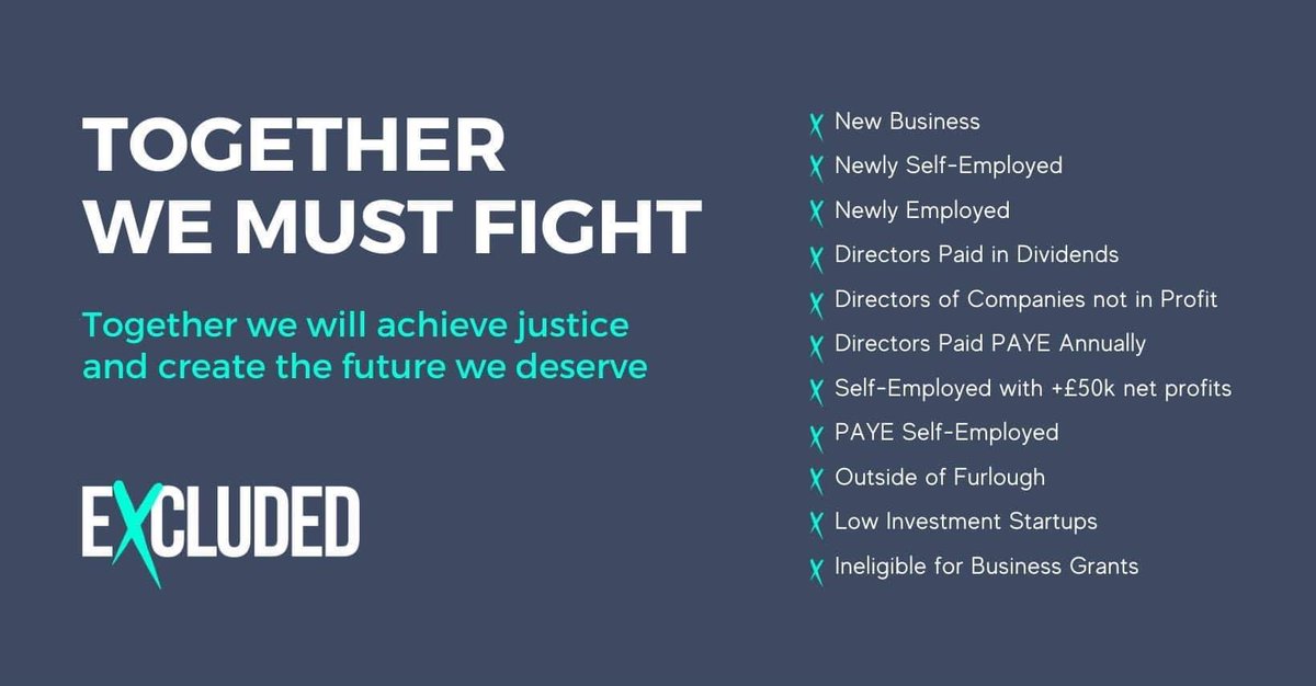 Alicebellamy's tweet photo. @RishiSunak Oh get real please! 3 million get nothing! Fall thru Gaps🤬
@ExcludedUk We are lobbying for everyone that was #ExcludedUK by the chancellor. One voice and we will not be ignored. #WeMatterToo #onevoice 
#newstarterfurlough #newlyselfemployed #forgottenltd #forgottenfreelancers https://t.co/tJQHX0FxcX