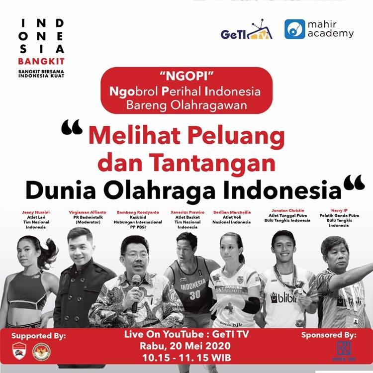 JONACHIVERS_'s tweet photo. Yukk merapat gengss, ada banyak narasumber disini, salah satunya ada @jonatan979 juga lohh ๐๐
Rabu, 20 Mei 2020 jam 10.15 - 11.15 WIB
Live di youtube channel GeTI TV yaa ๐๐ค
#JonatanChristie #Jojo #Jonachivers https://t.co/CGG4ixvVn5