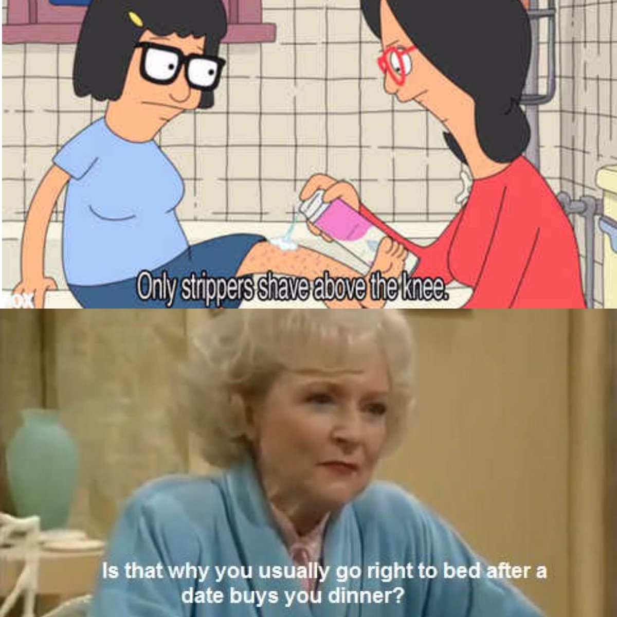 I mashed Bob’s Burgers and the Golden Girls up. I’m sorry. [thread]