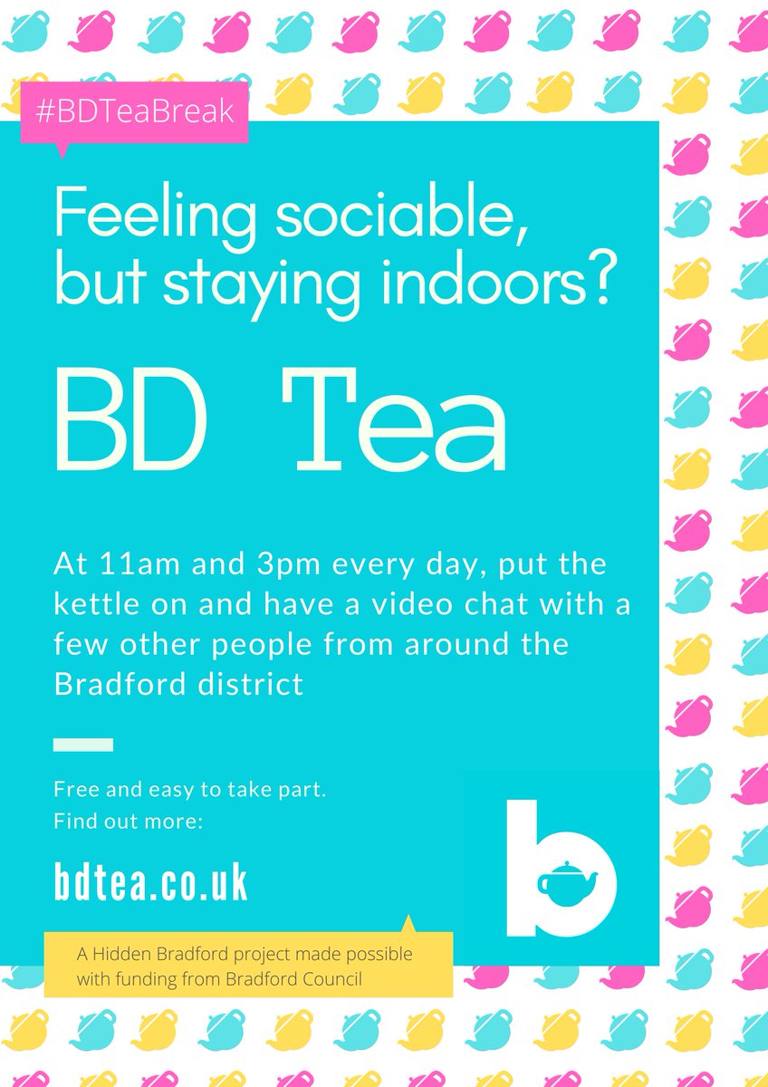 We're gearing up for a launch this Friday! 
#BDTeaBreak #Bradford
