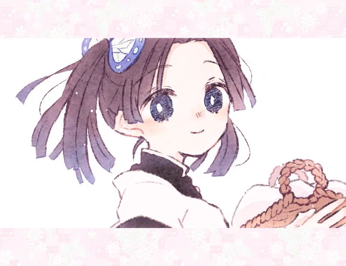 カナヲちゃんお誕生日絵たくさん見てくださってありがとうございます!(❁' ︶ `❁)*✲゜* 後ろに描いた皆もお気に入りなのでアップ載せておく…!? 