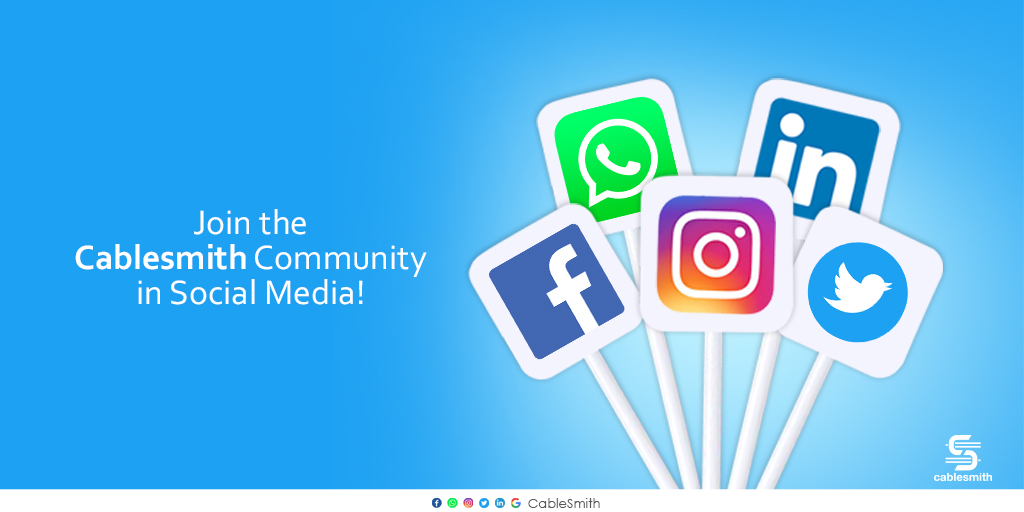 cablesmithindia's tweet photo. Have you explored our other social media pages yet ?
If not, Follow us on :
LinkedIn | https://t.co/OJRPQbNBtU
Instagram | https://t.co/RbieGi2Fhw
Facebook | https://t.co/TTodPOmIOY
#cablesmith #cabledocking #telecommunication #telemedicine #elv #nfv #5g #4g https://t.co/n7lYEXVHko