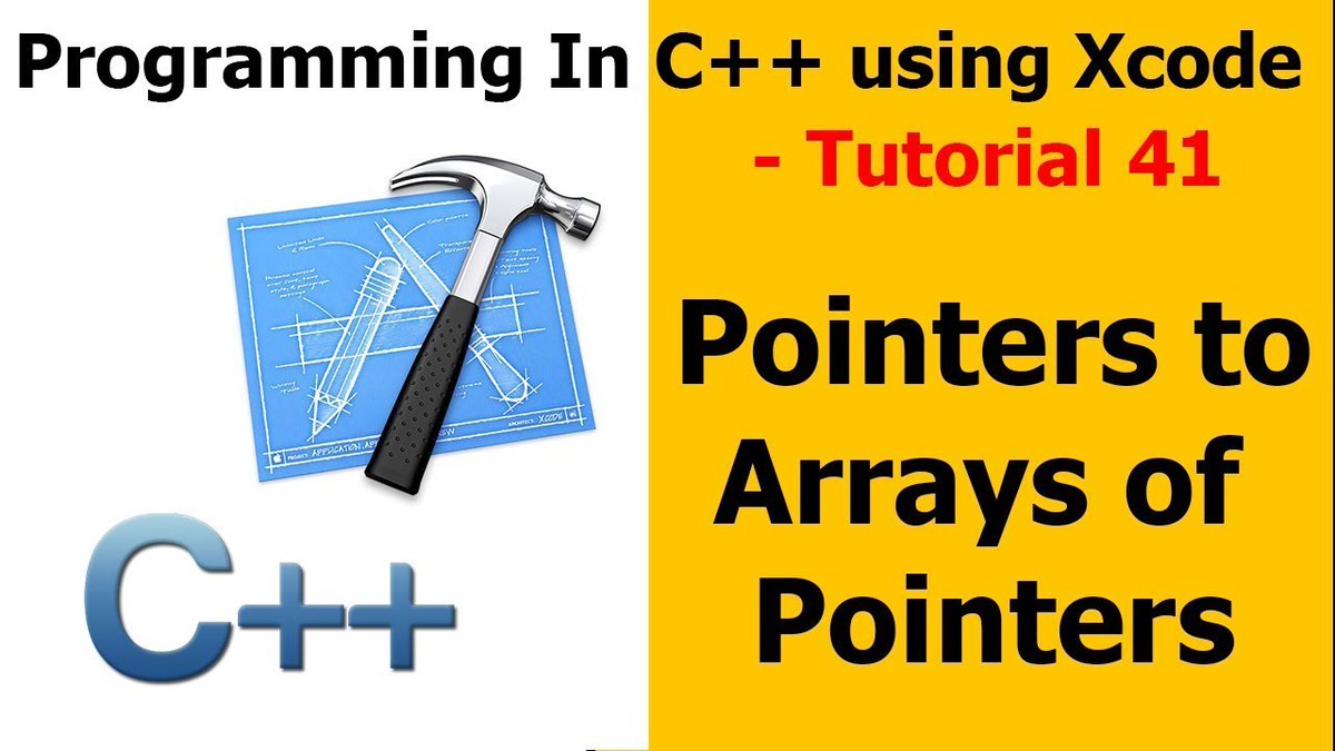 ComputerVideos's tweet image. Programming in C++ / X-Code || Tutorial 41 - Pointers to Arrays of Pointers: youtu.be/DQvWsgXjSX8 #ProgrammingInC #CPlusPlus #XCodeTutorial #ComputerScienceVideos #ComputerScience #HowToCodeInC #HowToCode #HowToProgramInC #CProgrammingForBeginners