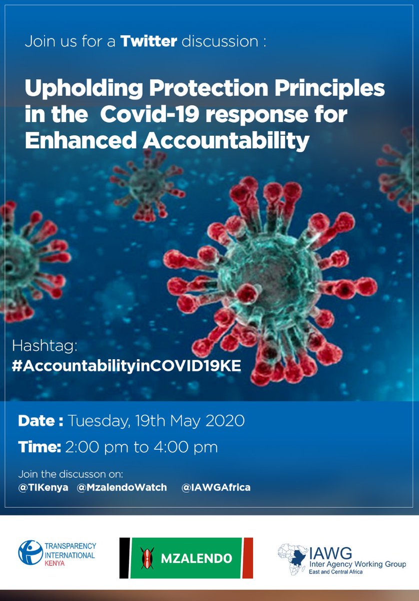 Are there complaints/feedback mechanisms for anyone receiving any form of aid during this period including cash-transfers to the elderly and persons living with disabilities?
#AccountabilityinCOVID19KE <a href="/a4tkenya/">Kataa Ufisadi</a> <a href="/MzalendoWatch/">Mzalendo</a> <a href="/IAWGAfrica/">IAWG Secretariat</a> <a href="/SheiMasinde/">Sheila Masinde</a> <a href="/Ogaloty/">Titus Ogalo</a> <a href="/cruto4/">Caroline  Ruto</a>