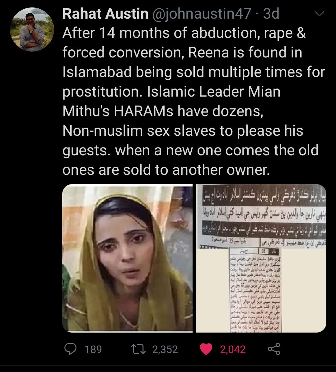 ..but if she is given refuge here that'll be a "danger" to secularism.Follow  @johnaustin47 & see the state of Hindus in Pakistan. Mian Mithu is shielded by Imran Khan & Bajwa himself.
