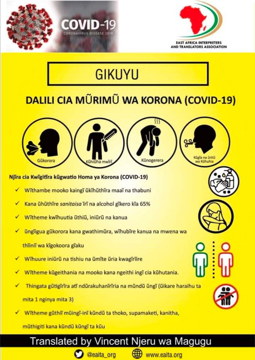 <a href="/TIKenya/">TI-Kenya</a> <a href="/a4tkenya/">Kataa Ufisadi</a> <a href="/MzalendoWatch/">Mzalendo</a> <a href="/IAWGAfrica/">IAWG Secretariat</a> <a href="/SheiMasinde/">Sheila Masinde</a> <a href="/Ogaloty/">Titus Ogalo</a> <a href="/cruto4/">Caroline  Ruto</a> <a href="/SharonnjeriM/">Gentle Phoenix</a> <a href="/carole_gaita/">Caroline Gaita</a> <a href="/maingirita/">Ritz</a> <a href="/imafaima/">Ibrahim Hatibu</a> <a href="/golpaul/">Paul Angel</a> <a href="/abakizip/">zip dee</a> <a href="/treeshy/">Patt Onyango</a> @DeclaresGroupKe <a href="/PabloMnangat/">Pablo🇰🇪Escober</a> <a href="/philipnyakundi/">Philip Gichana</a> <a href="/AbraMariita/">Mariita Abraham</a> <a href="/winnie_shie/">Winnie Njoroge (CHRP-K)</a> <a href="/TISAKenya/">@TisaKenya</a> <a href="/isabelmutuku1/">Issabelah Mutuku</a> <a href="/SNGEI/">Samuel Ngei</a> <a href="/skomu3/">sam komu</a> Engage them in their native languages as we are #LeavingNoOneBehind and enhancing #AccountabilityInCovid19KE <a href="/MugambiNtonja/">MARTIN  MUGAMBI</a> <a href="/KELINKenya/">KELIN</a> <a href="/CTLKenya/">CTL Kenya</a> <a href="/cedgg_2001/">Centre for Enhancing Democracy and Good Governance</a>