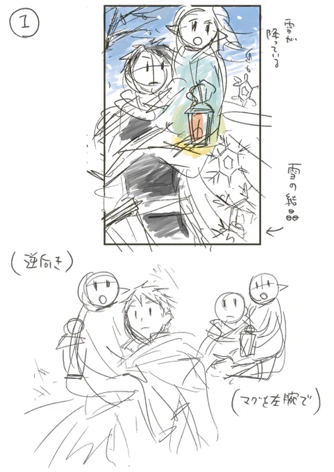 コミックス4巻のカバーイラスト描いてます╭( ・ㅂ・)و̑ 

これから色塗ります🖌 