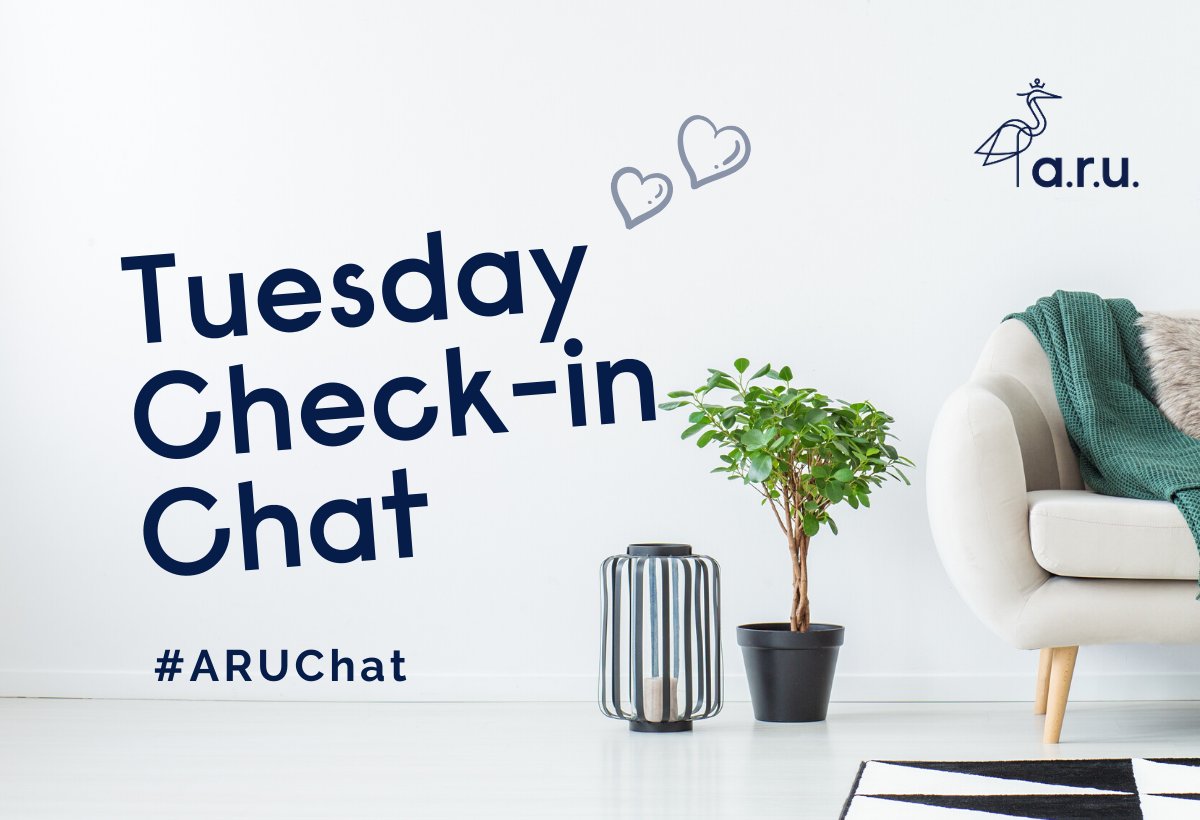 Welcome to our Tuesday Check-in Chat! As usual, it'll run 1-2pm and we'll ask questions in the replies below. Remember: use  #ARUchat in your answers! To honour  #MentalHealthAwarenessWeek, this week our chat will be about Mental Health and Wellbeing Q1 in the replies! 