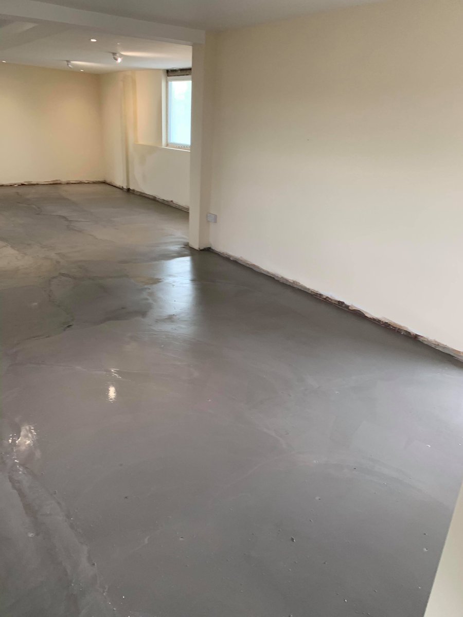 Radstock_TownFC's tweet image. Work continues with the surface being levelled ahead of the new flooring being fitted later this week. 
Thanks to @RustellJames from JFR Flooring ltd