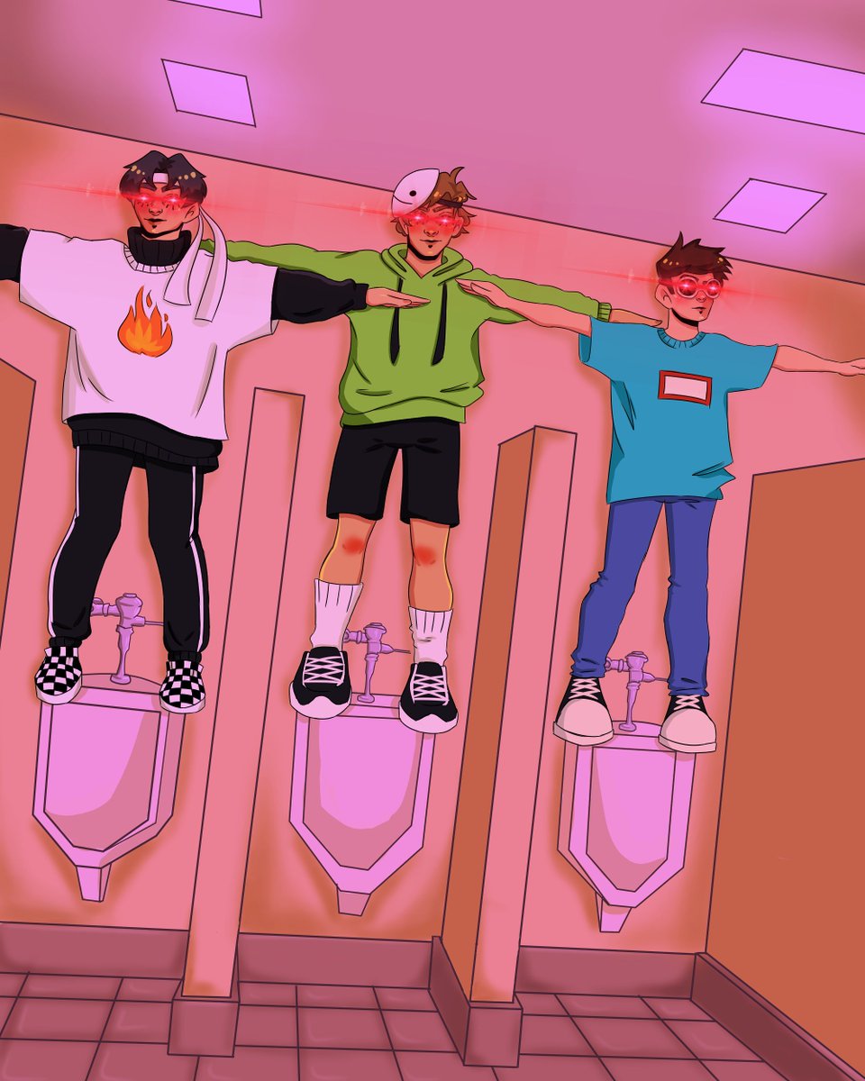 Cosmo On Twitter Whoops Dream Team T Posing In A Public Bathroom Inspired By That Meme Thing Idk Dreamteam Dreamteamtwt Dreamteamfanart Dreamfanart Dream Sapnap Sapnapfanart Georgenotfound Georgenotfoundfanart Georgenotfound Twsapnap