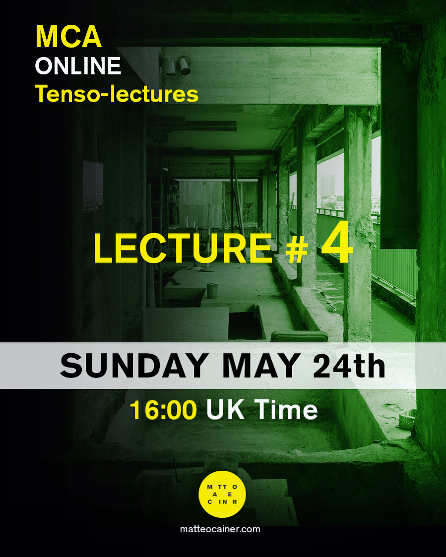 M_Cainer's tweet photo. You are all invited to LECTURE 4
SUNDAY, May 24th 2020, 16:00 London UK Time
Register at online@matteocainer.com
#architecture #architettura #onlinelecture #lectureseries #mca_tensolectures #lectureseries2020 #mca_online #timelesscube #forêturbaine #inspiration #tensolectures https://t.co/76504UCzz3