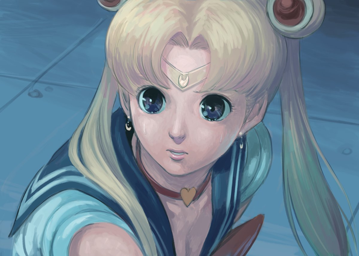 セーラームーン ,月野うさぎ 「昨日、頑張って描いたうさぎちゃんをアップしたのですが、それ以後、なぜかフォロワー」|サッカンのイラスト