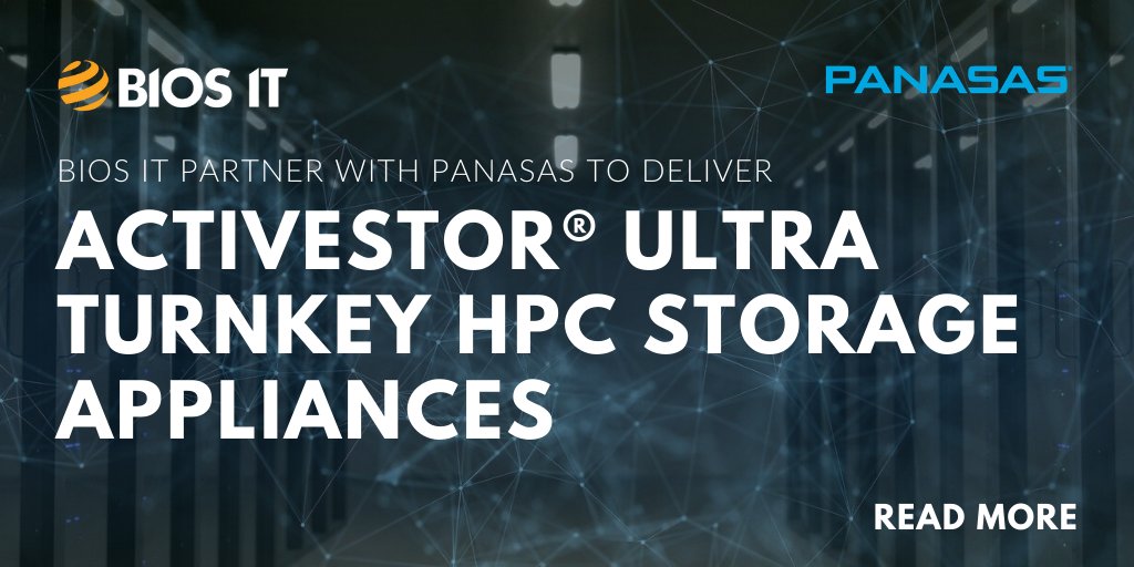 BIOS_IT's tweet image. BIOS IT has partnered with #HPC storage experts Panasas® to deliver turnkey #storage solutions leveraging the Panasas #ActiveStor® Ultra appliance. Read the Press release: ow.ly/6eLM50zKcaq