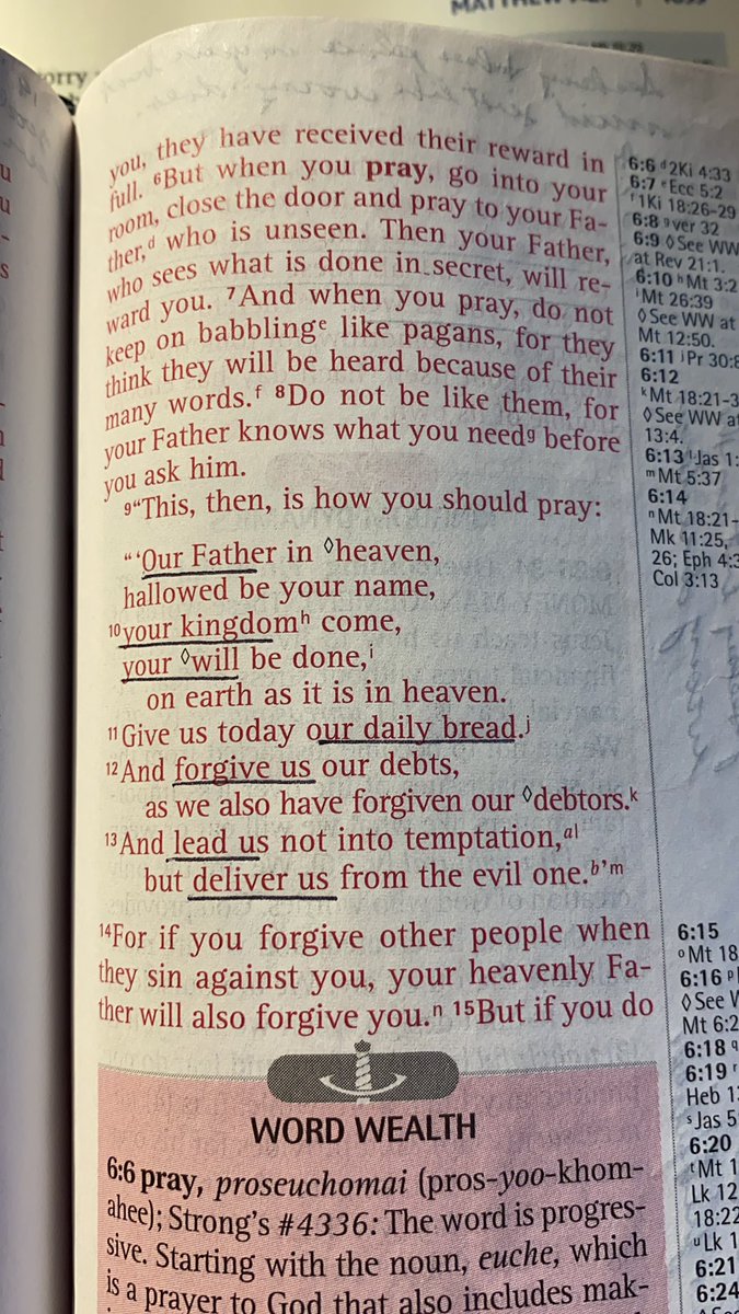 MikePopenhagen's tweet photo. Join me in praying the Lord’s Prayer each day this week.  Each part of the this prayer can be expanded upon as Holy Spirit leads you. https://t.co/n1VwDMe1lh