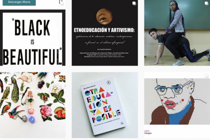 fdnc_es's tweet photo. Gracias @diarioeduca @sofiadejuan por tejer vínculos entre los Kabakov, recursos de remezcla de @ZEMOS98, piezas de Luis Camnitzer, el ig de @AnaCebrianPI, propuestas creadas por profes de #musaraña @EducaThyssen o por las arteducadoras de @levaduramadrid https://t.co/ipsUKksJtG https://t.co/sZx9gAra3O