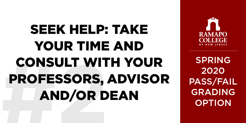 Second. You are strongly encouraged to speak with your professors, advisers and if needed, your School's Dean BEFORE opting in.  #RCNJ