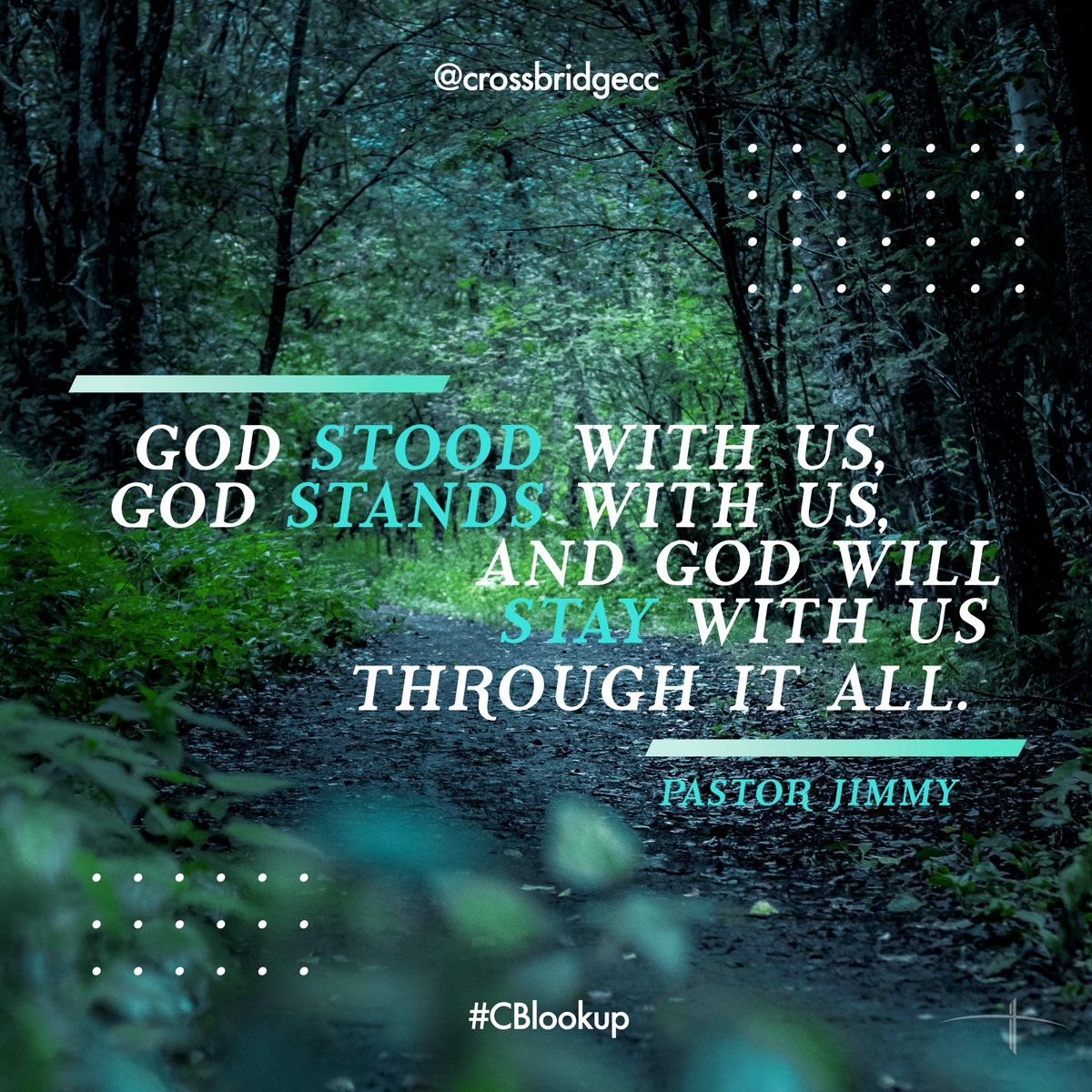 CrossbridgeCom3's tweet photo. God is not just thinking about where we are, He’s thinking about where we will be. He’s not just looking at our story in the moment that we are living, he’s saying, 'I see how your story plays into the bigger picture.' 

Be encouraged today! 🙌

#cblookup #psalmsofascent https://t.co/1lzlUBFL7q