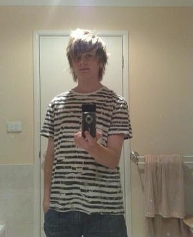 michael with his long fringe