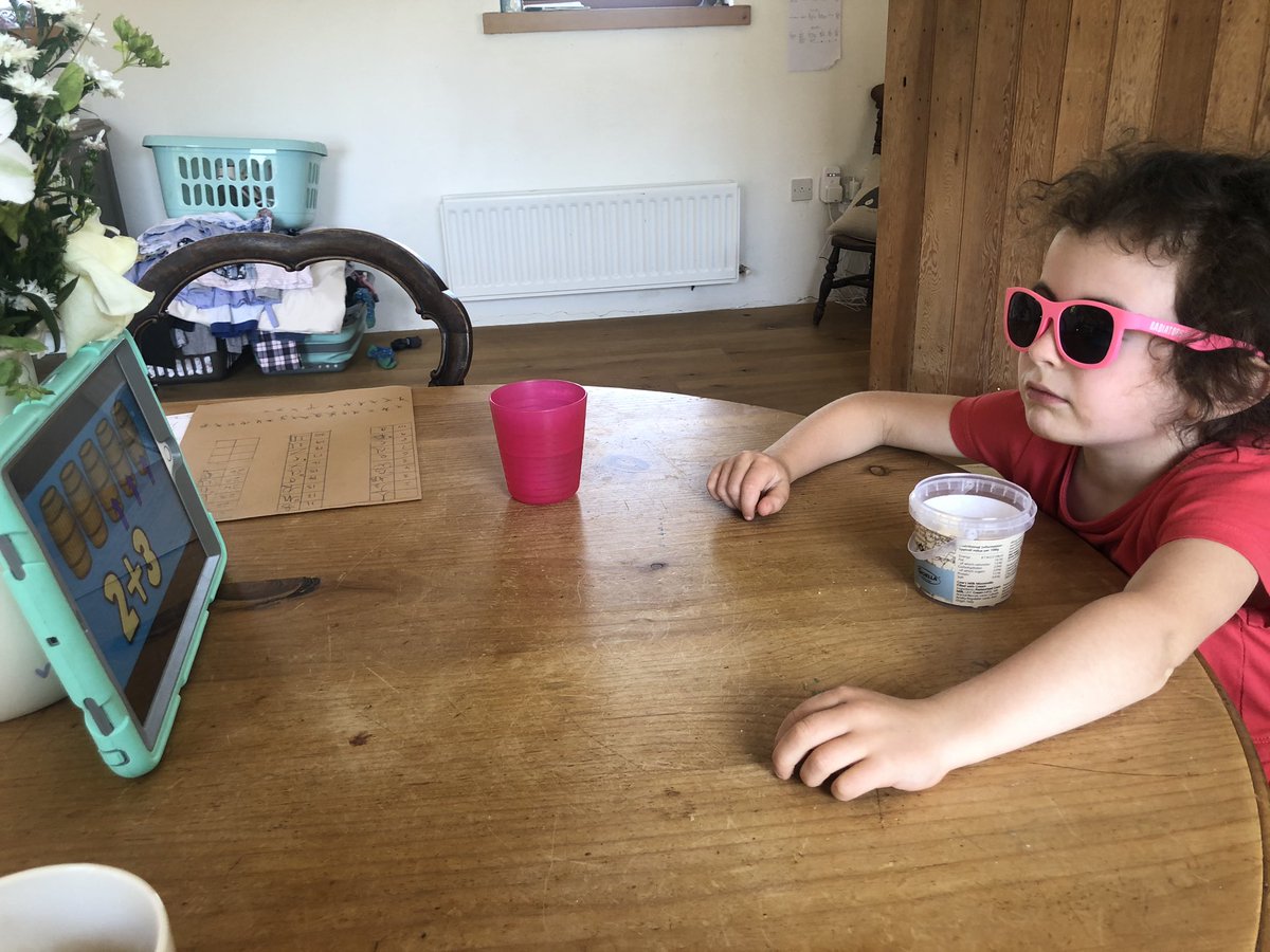 CharliElphinst1's tweet photo. Some cool dude turned up to class this afternoon to help me to add with a pirate! π΄ββ οΈ @Reginald_Elton #homeschooling #learningtoadd https://t.co/x2tcJFcnRI