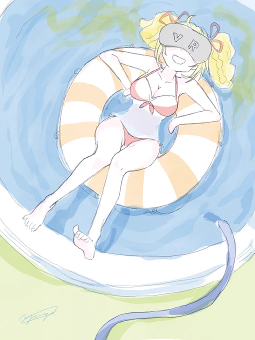 VR海水浴
#いろは絵馬 