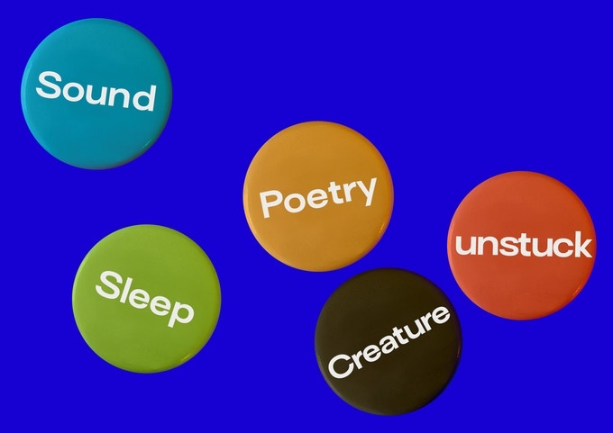 culturerecs's tweet photo. We challenge @rawhorse to choose 10 adjectives to be included in our randomly packaged 'Make Your Own Poem' badge packs. These lovingly homemade packs of badges will be sent to every supporter of our #SoundscapePoetryProject Kickstarter. 3, 2, 1, GO! https://t.co/U6hbKZrXcV
