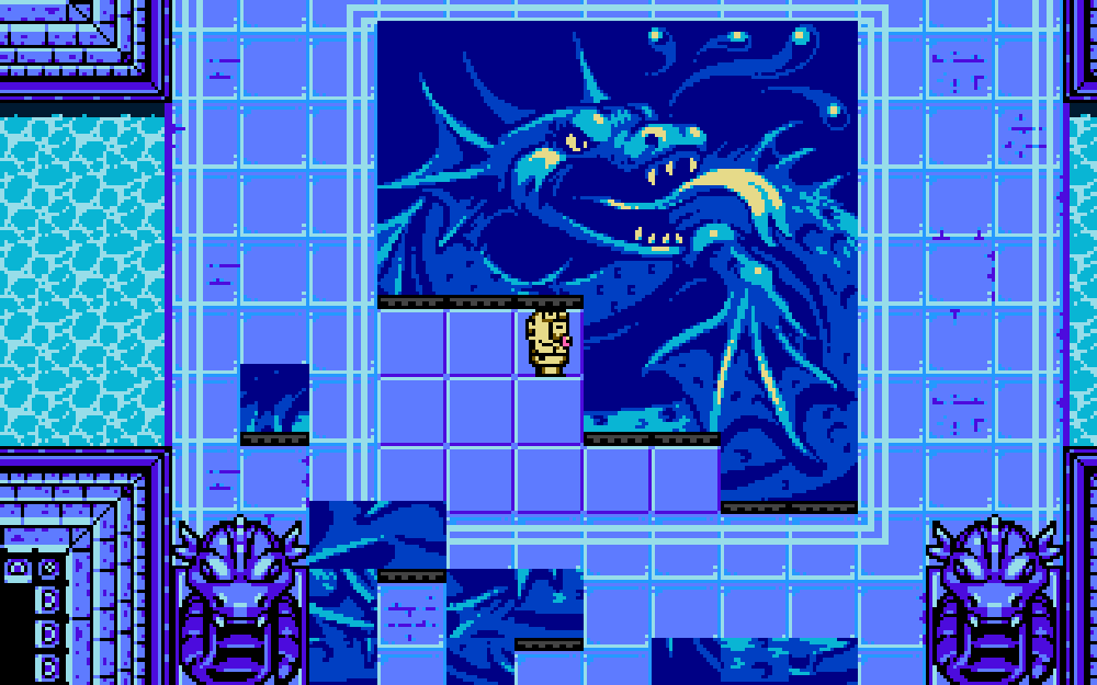 redtrianglegame's tweet photo. When we planned the Water Castle (which is now bug free) we packed it full of puzzles, including an updated use of our sliding picture puzzle mechanics from #Surfasaurus. @AXECOP @Soda_piggy #axecop #indiegame #indiedev #gamedev #pixelartist #pixelart #games https://t.co/MMqvXXE8gn