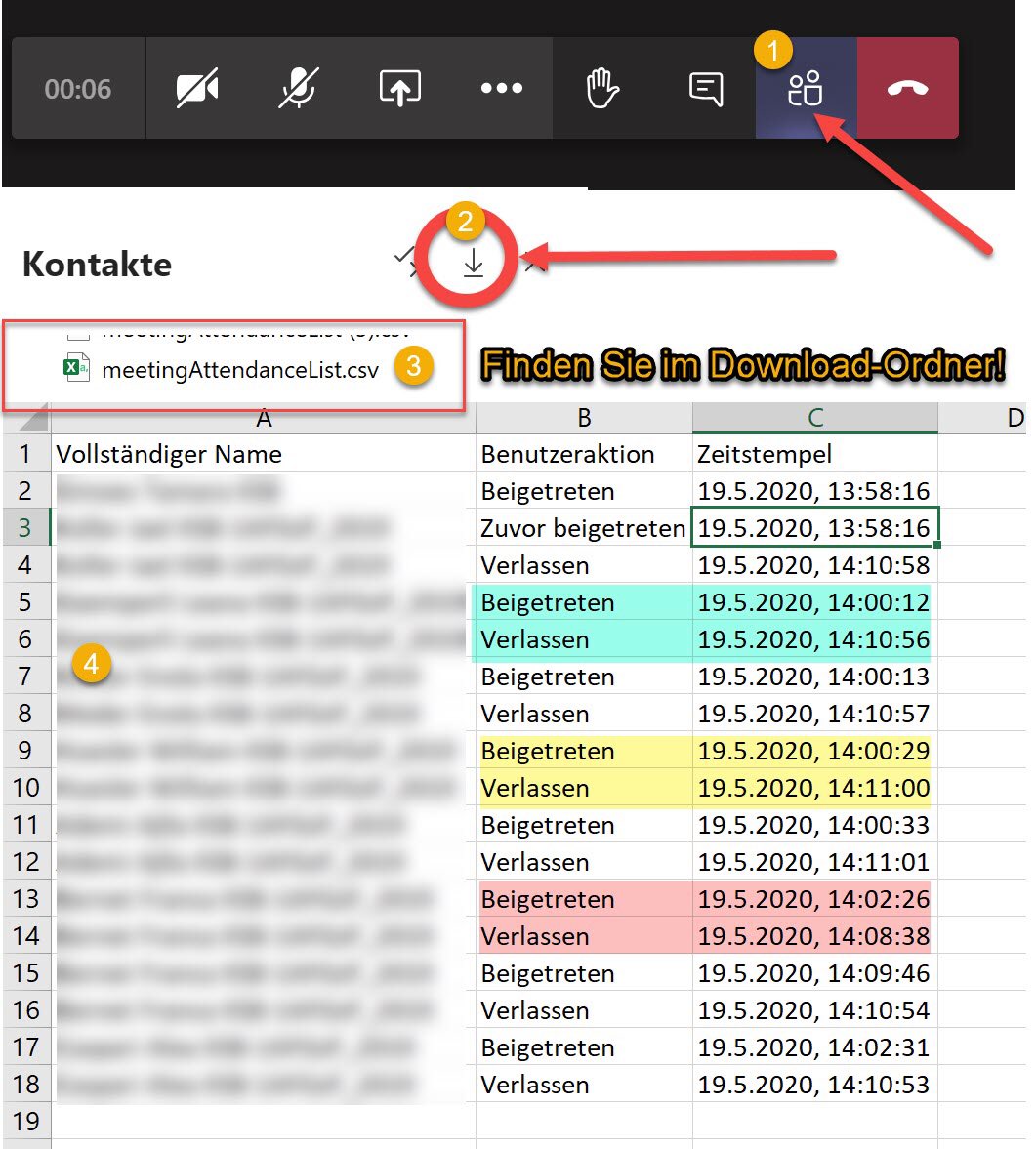 Anwesenheit in MS-Teams Besprechung #MIEExpert #MicrosoftTeams #picts