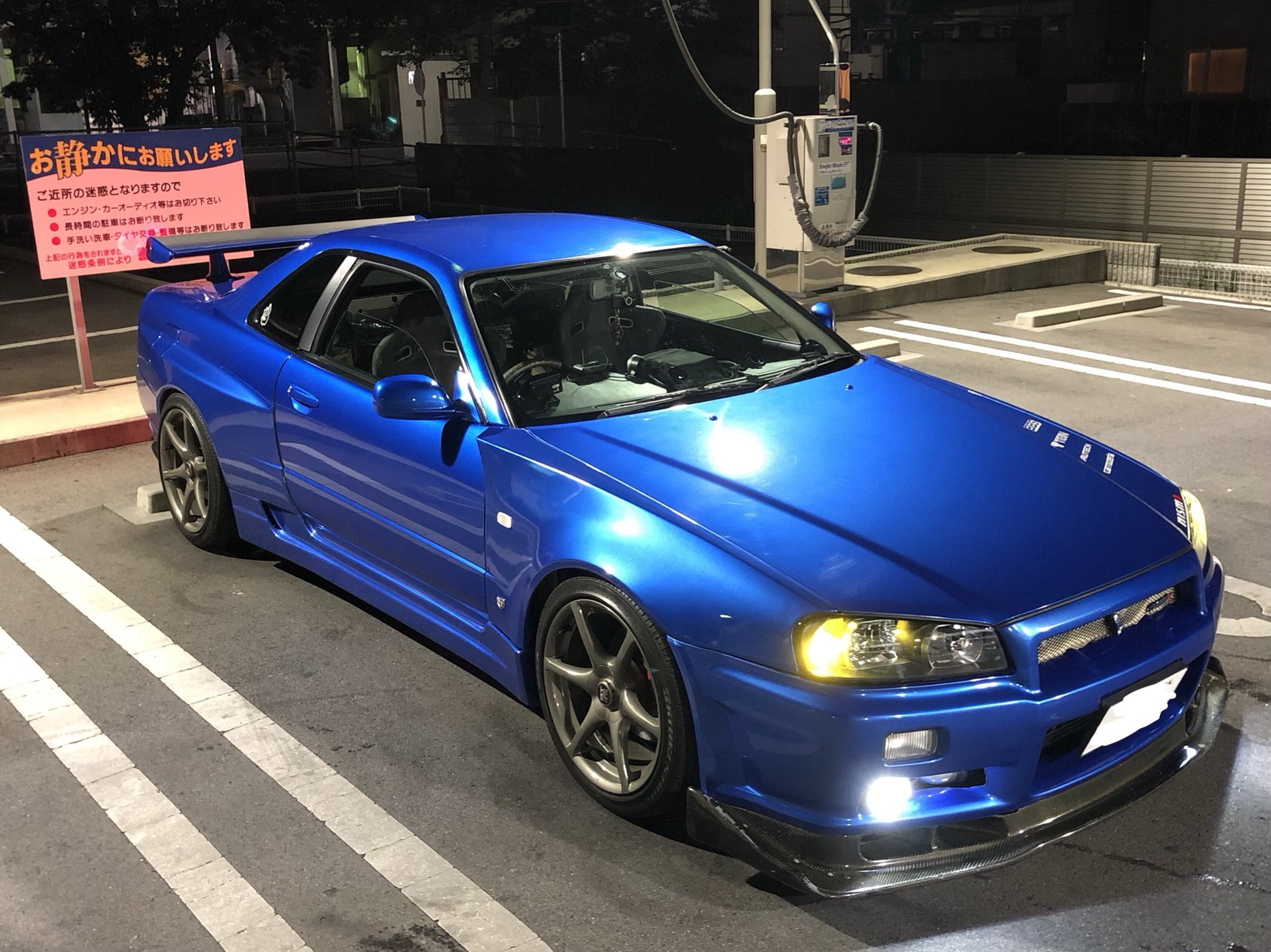 R34 BNR34 純正 フェンダー 右 泳が