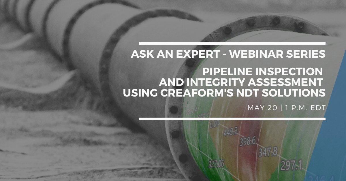 farocreaform's tweet photo. If you haven't already, register for tomorrow's #webinar! Learn how to you could save both time and money without compromising diagnosis results, public safety and the #NDT #integrityassessment of pipes of up to 18 m (60 ft) in length. Register here: https://t.co/WRH1ajj4VX https://t.co/uEqeb7HrJW