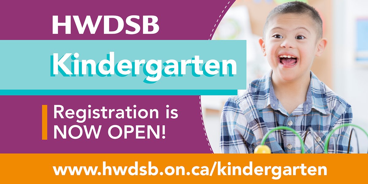 School doors may be closed but we are accepting online Kindergarten registrations for 2020-2021. Your child must be turning 4 years of age by December 31, and can enrol at hwdsb.on.ca/blog/reminder-…. For questions/concerns, contact (905) 527-5092 or info@hwdsb.on.ca #firstdayHWDSB
