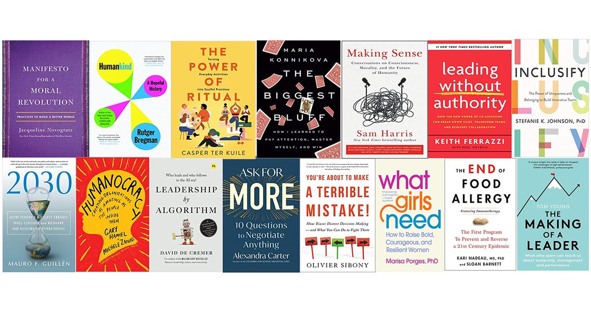 The new leadership books debuting this summer explore how to inspire and empower, bust bureaucracies, find meaning in the mundane, make smarter choices, and build more compassionate communities and workplaces.

#TuesdayThoughts linkedin.com/pulse/15-new-l…