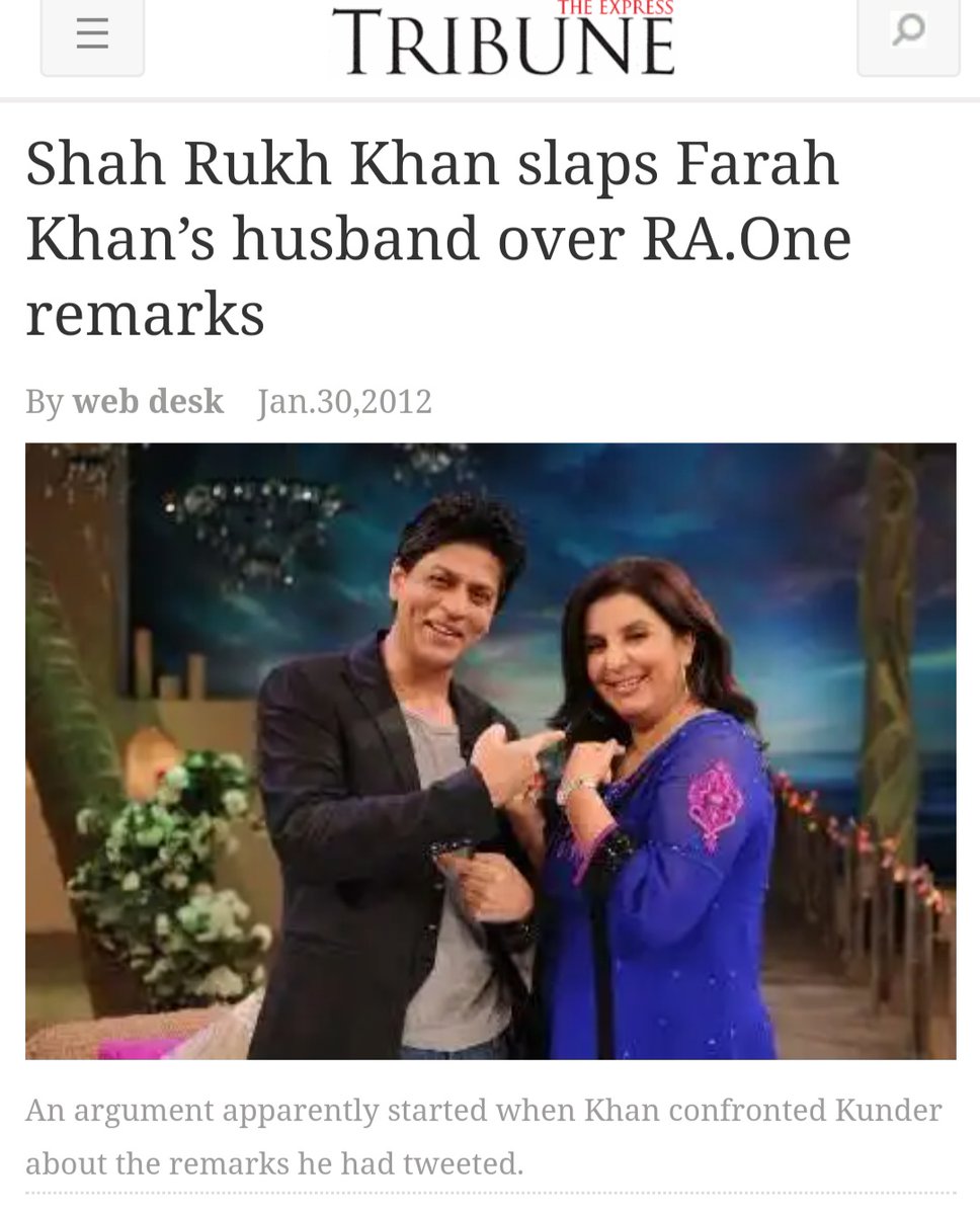 Talking of violence..we do remember the insecure Srk slapping his friend's husband shirish kinder for a tweet...wonder what he would have done if Sanjay dutt had tweeted against ra one