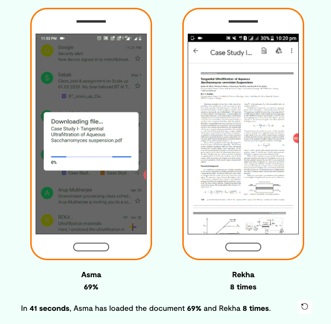 NilChristopher's tweet photo. We asked two Indian students — one in #Kashmir &amp; the other in Tamil Nadu — under lockdown and record their screens downloading the same assignment 

This is what online education with 2G internet looks like👇

Story w/t @VarshaaBansal for @restofworld 

https://t.co/ZLWtWKYRz7 https://t.co/7KOP83MA8K