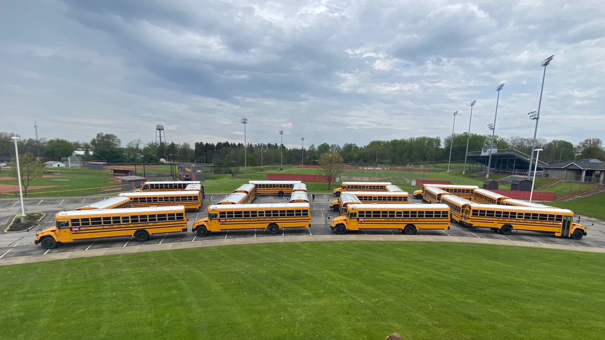 BWLSD's tweet photo. THANK YOU for the wonderful weekend honoring our seniors! While the weekend was not our traditional graduation celebration, we hope the Class of 2020 felt special. This 📷 captures the unique congratulations message from our BWLS Transportation Department. #InspireAndGuide https://t.co/bcLJ5yR9Gw