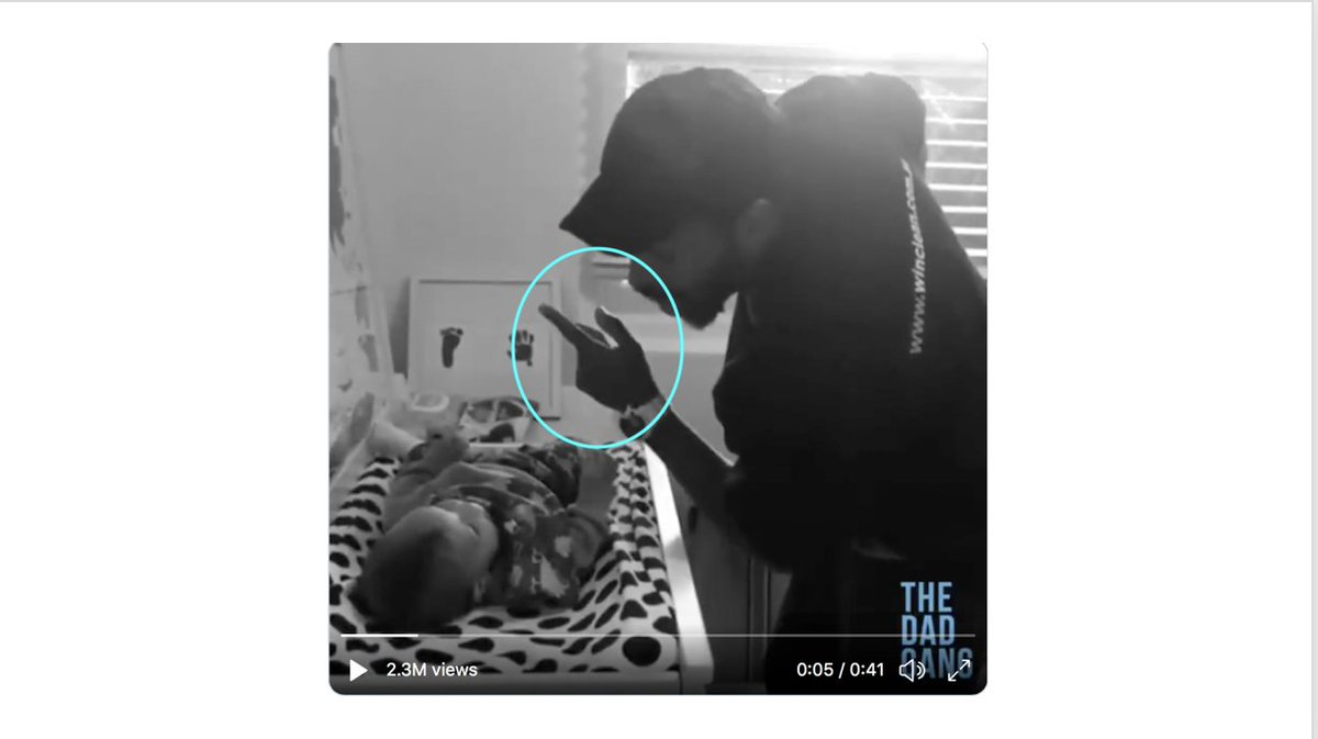 9. And then?? Dad teases! Like all good jazz artists, he doesn't just do t expected. Instead, he offers (at .05) a musical joke, a surprise, an adventure into t unknown! All he does is lift his finger. He's playng w/ t beat - & throwing down a challenge to t baby's musical skill!