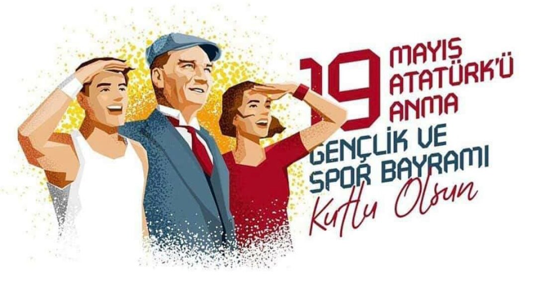 “Bütün ümidim gençliktedir.” Başta Mustafa Kemal Atatürk ve silah arkadaşları olmak üzere; vatanımız için canlarını feda eden aziz şehitlerimizi rahmet, minnet ve saygıyla anıyoruz. 19 Mayıs Atatürk’ü Anma Gençlik ve Spor Bayramı Kutlu Olsun. 🇹🇷 #19MAYIS  #19MAYIS1919