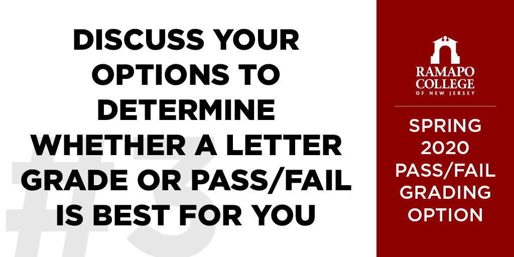 Third, Pass/Fail might actually not be the best option for you.  #RCNJ